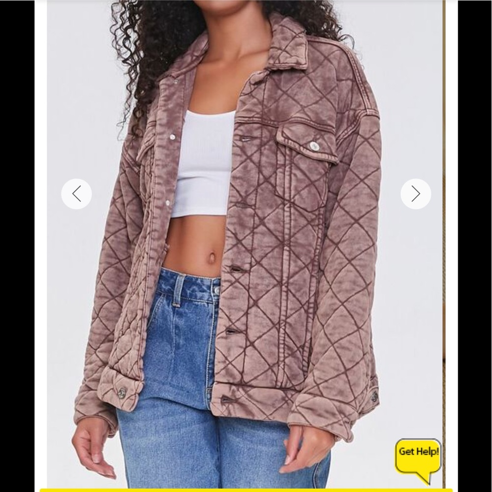 FOREVER 21 Drop Sleeve Quilted Jacket NWT